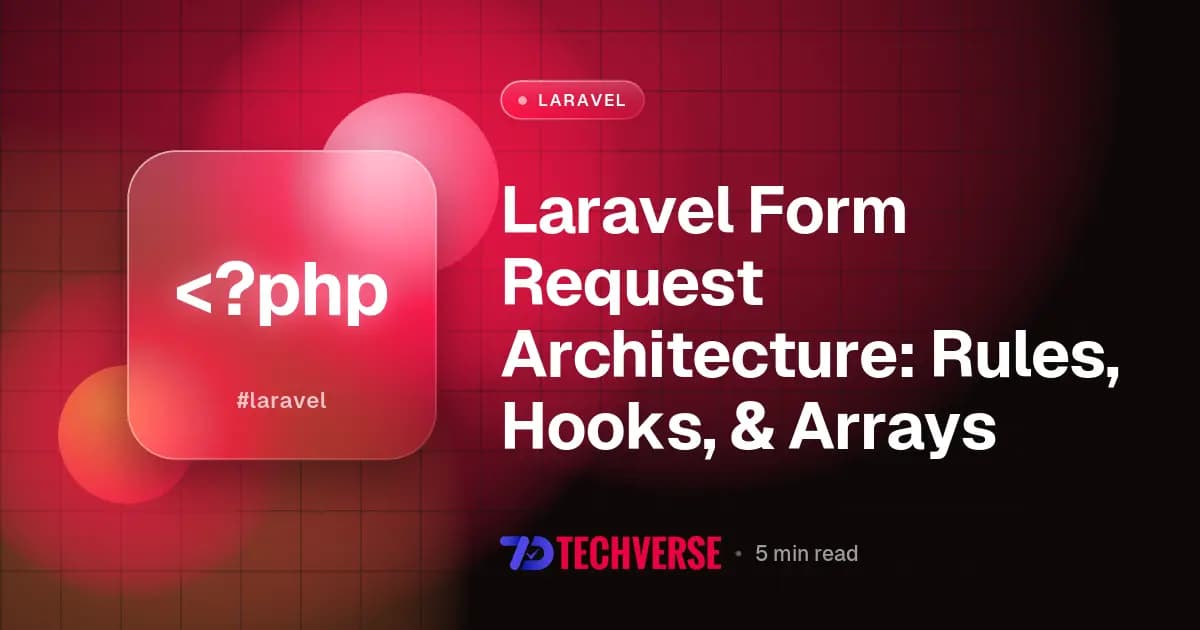 Laravel Form Request Architecture: Rules, Hooks, & Arrays