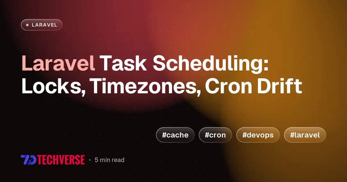 Laravel Task Scheduling: Locks, Timezones, Cron Drift