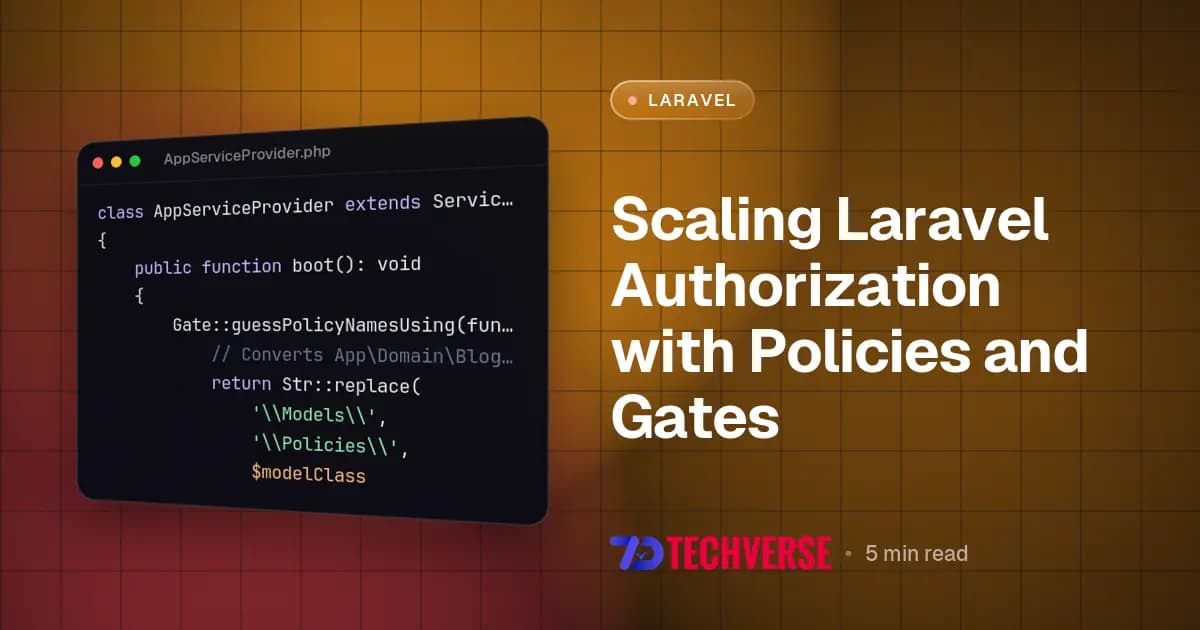 Scaling Laravel Authorization with Policies and Gates