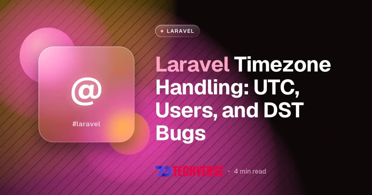 Laravel Timezone Handling: UTC, Users, and DST Bugs