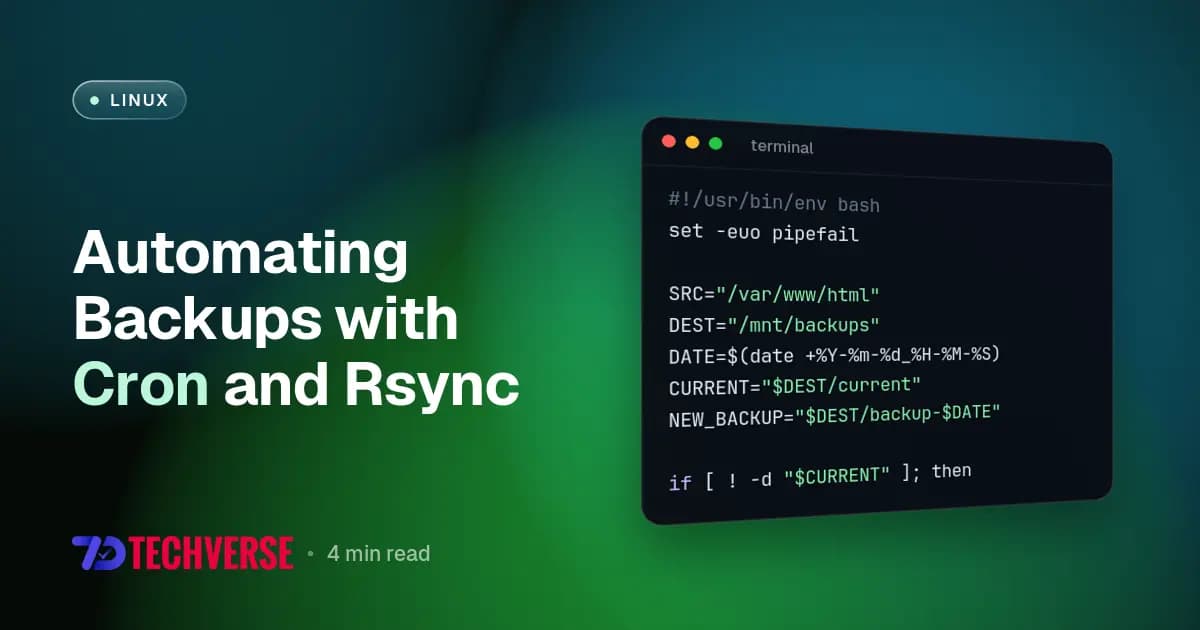 Automating Backups with Cron and Rsync