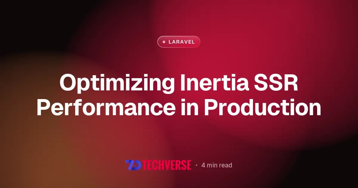 Optimizing Inertia SSR Performance in Production Optimizing Inertia SSR Performance in Production
