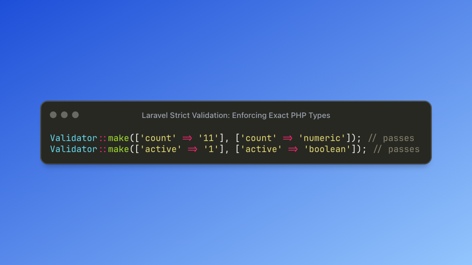 Laravel Strict Validation: Enforcing Exact PHP Types - Tech Verse Daily